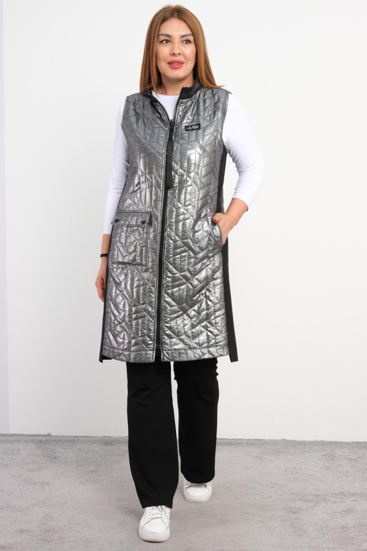 Plus Size Vest-Black