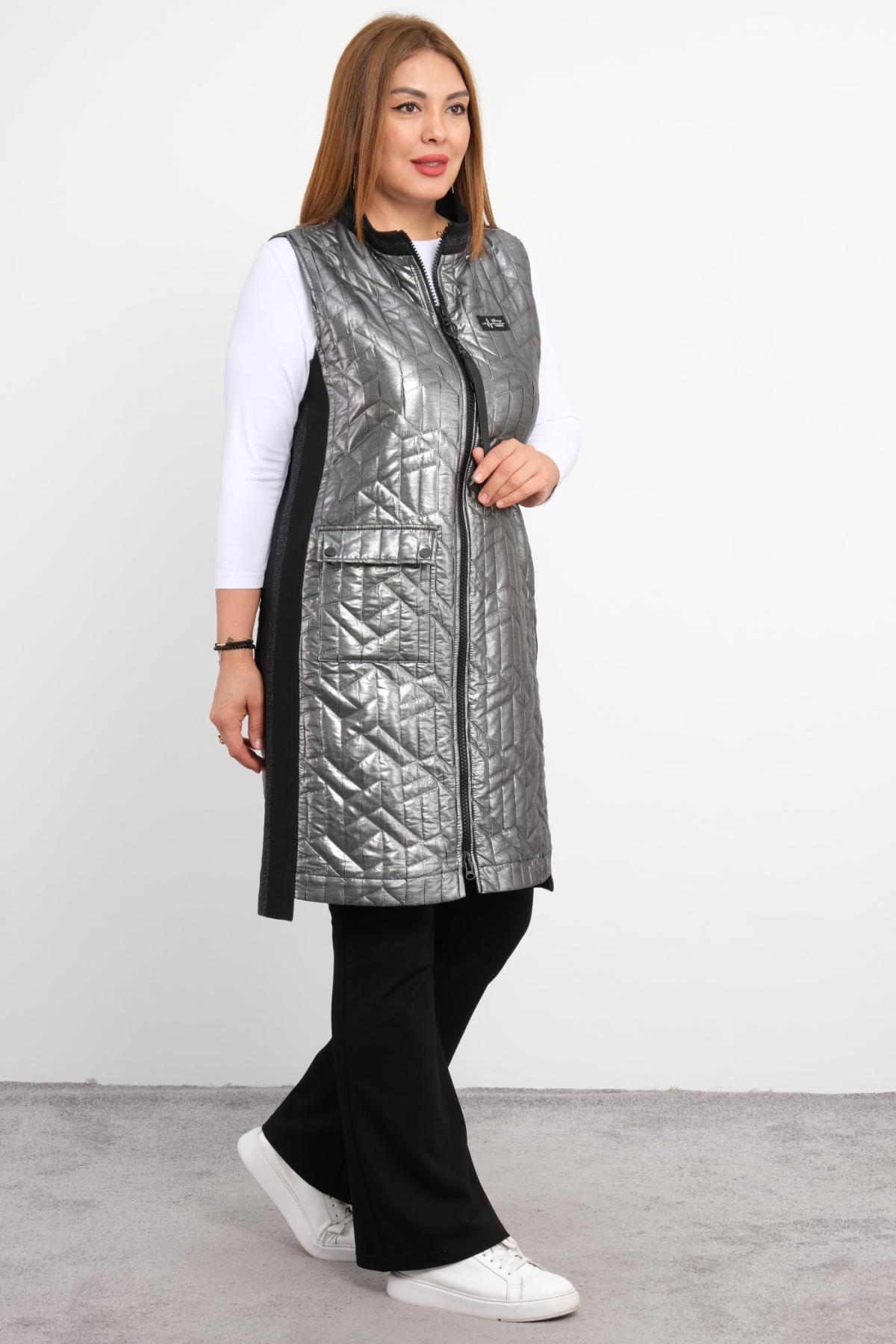 Plus Size Vest-Black