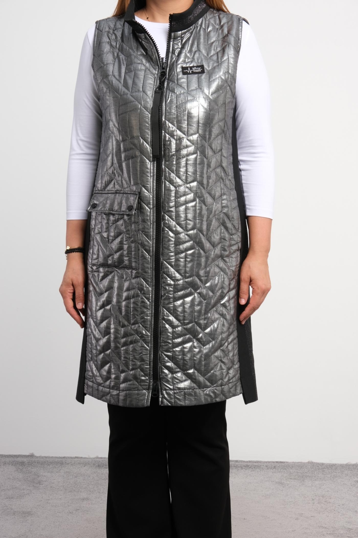Plus Size Vest-Black