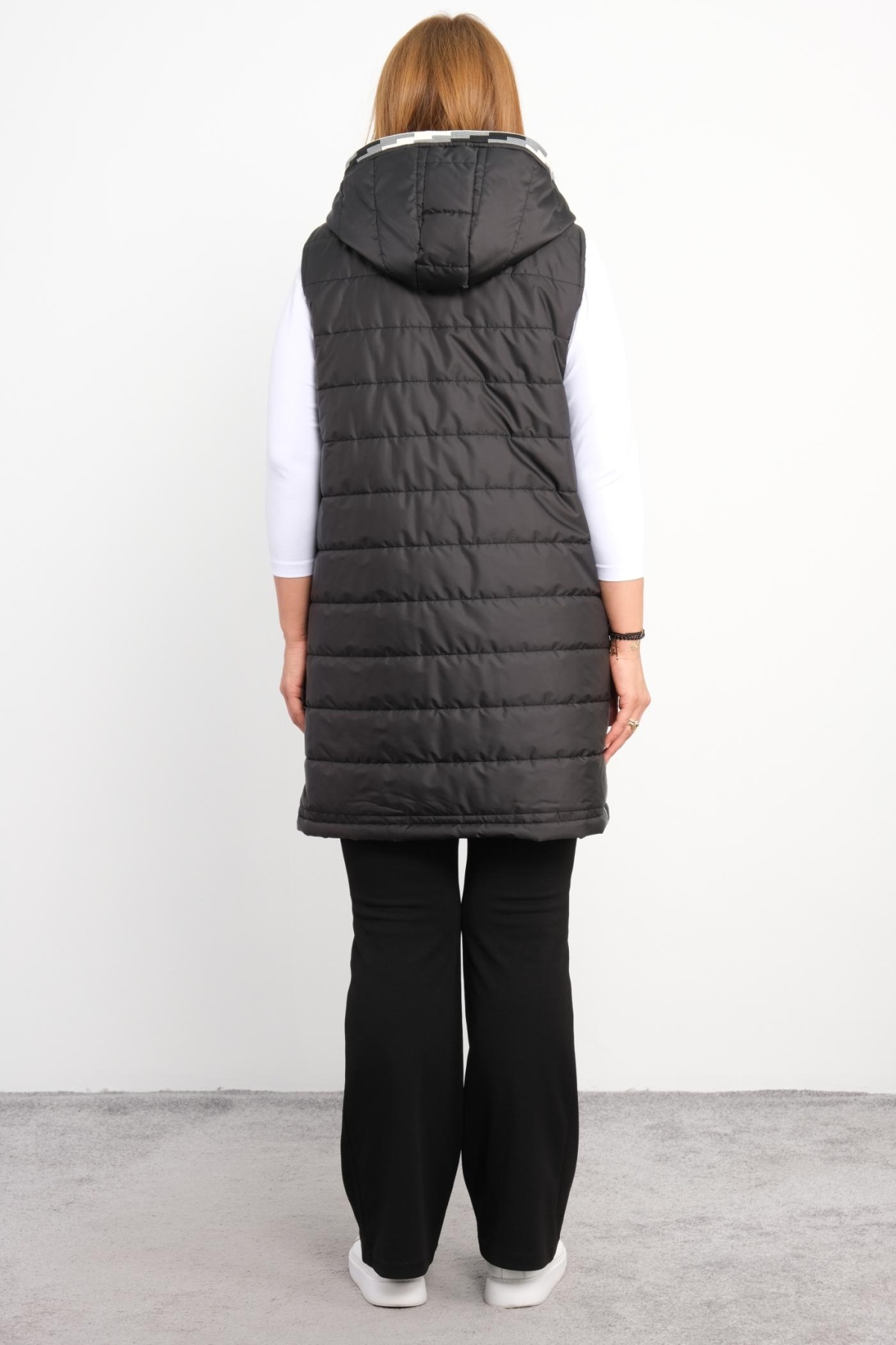 Plus Size Vest-White