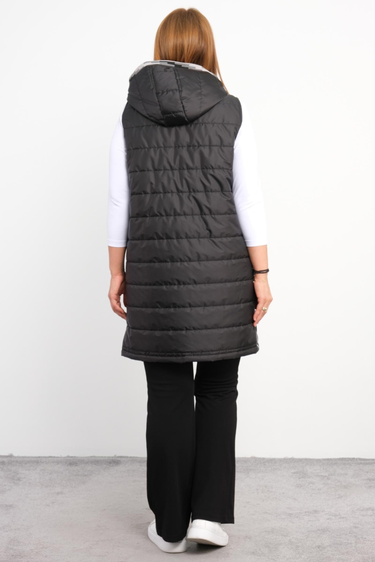 Plus Size Vest-Grey