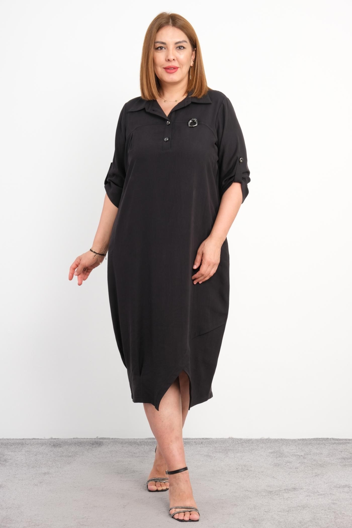 Plus Size Dress-Black