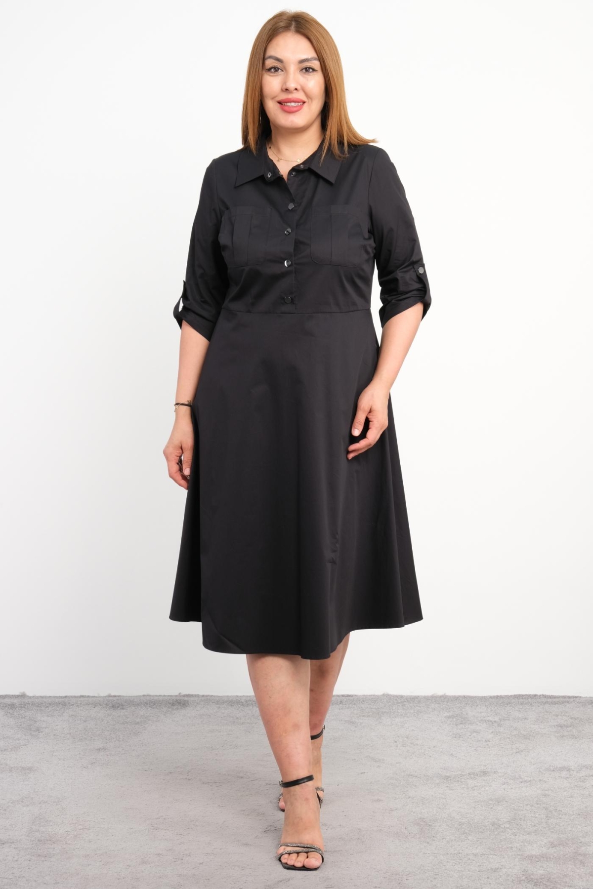 Plus Size Dress-Black