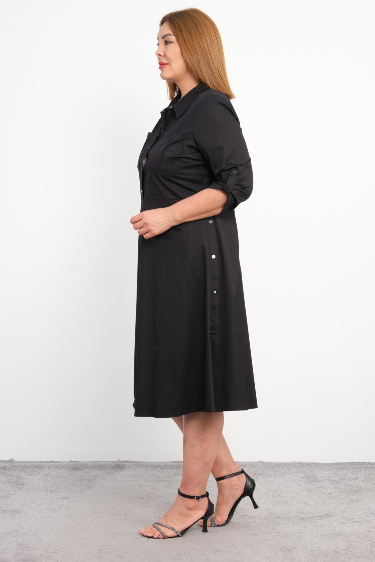 Plus Size Dress-Black
