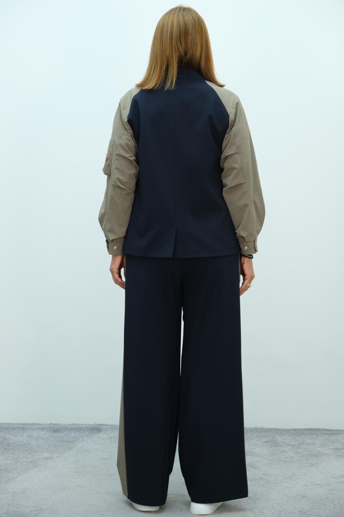 Plus Size Two-Piece Set-Dark Blue