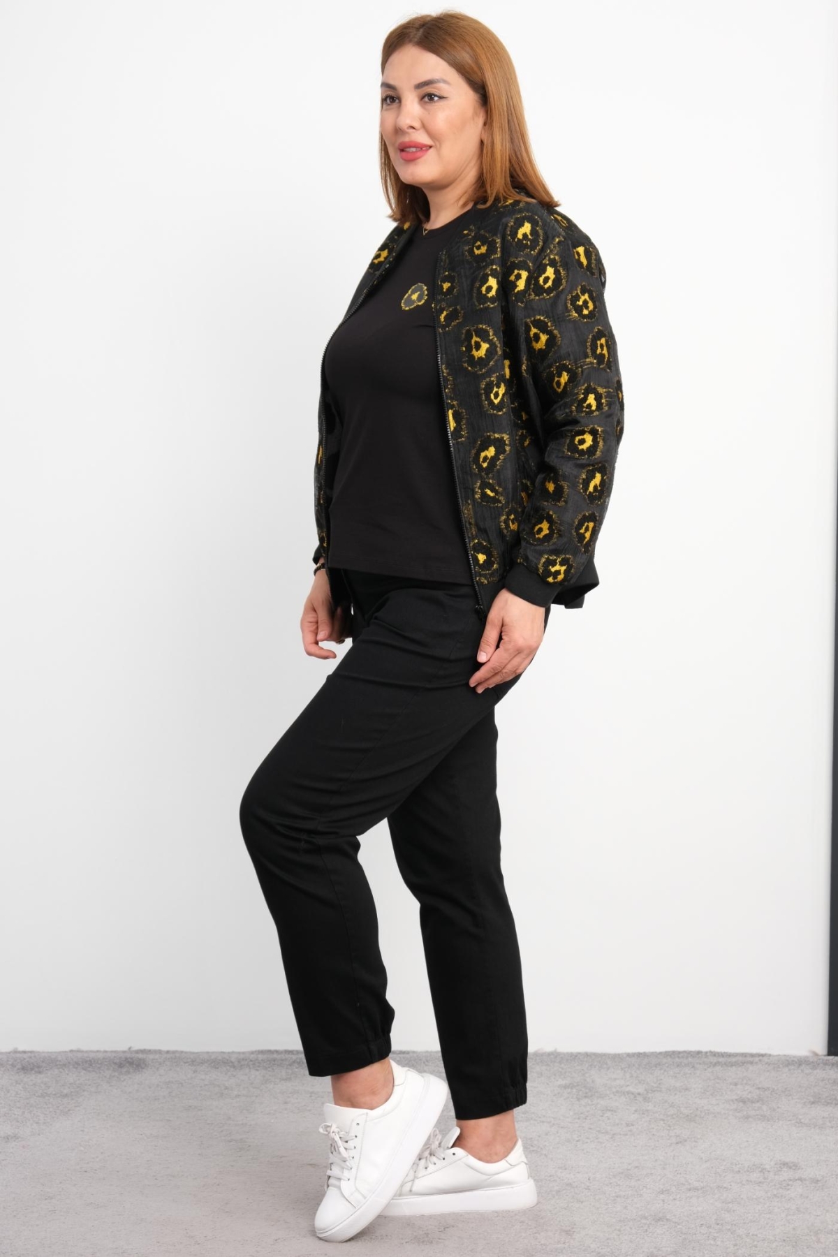 Plus Size Three-Piece Set-Black