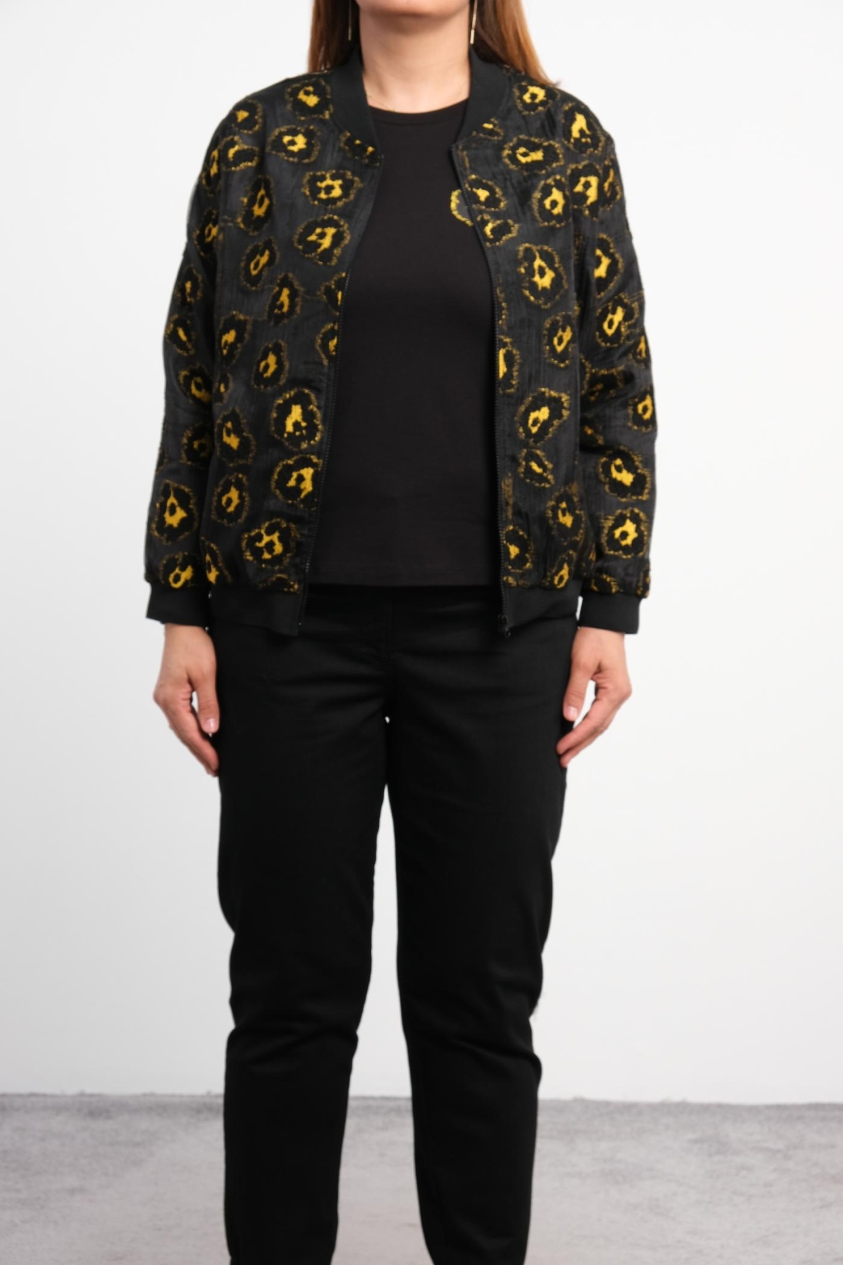 Plus Size Three-Piece Set-Black