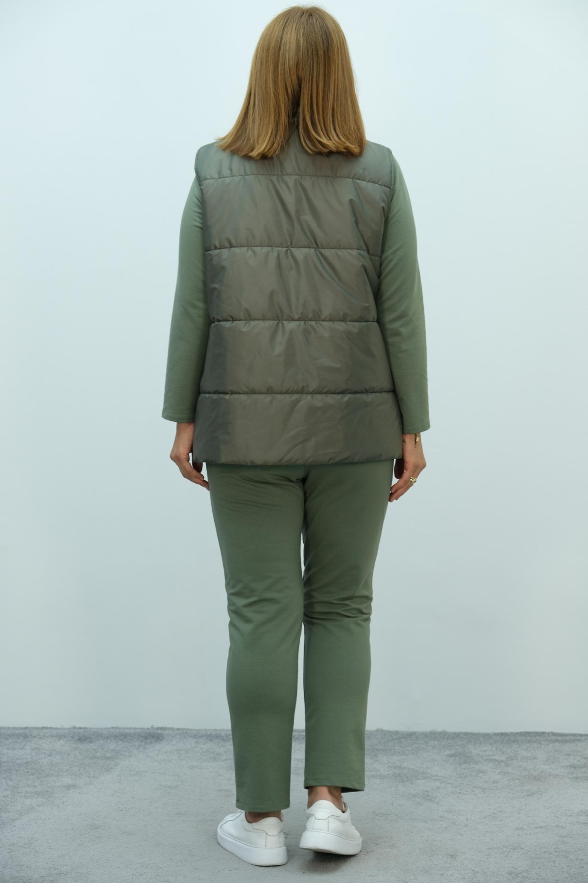 Plus Size Three-Piece Set-Khaki