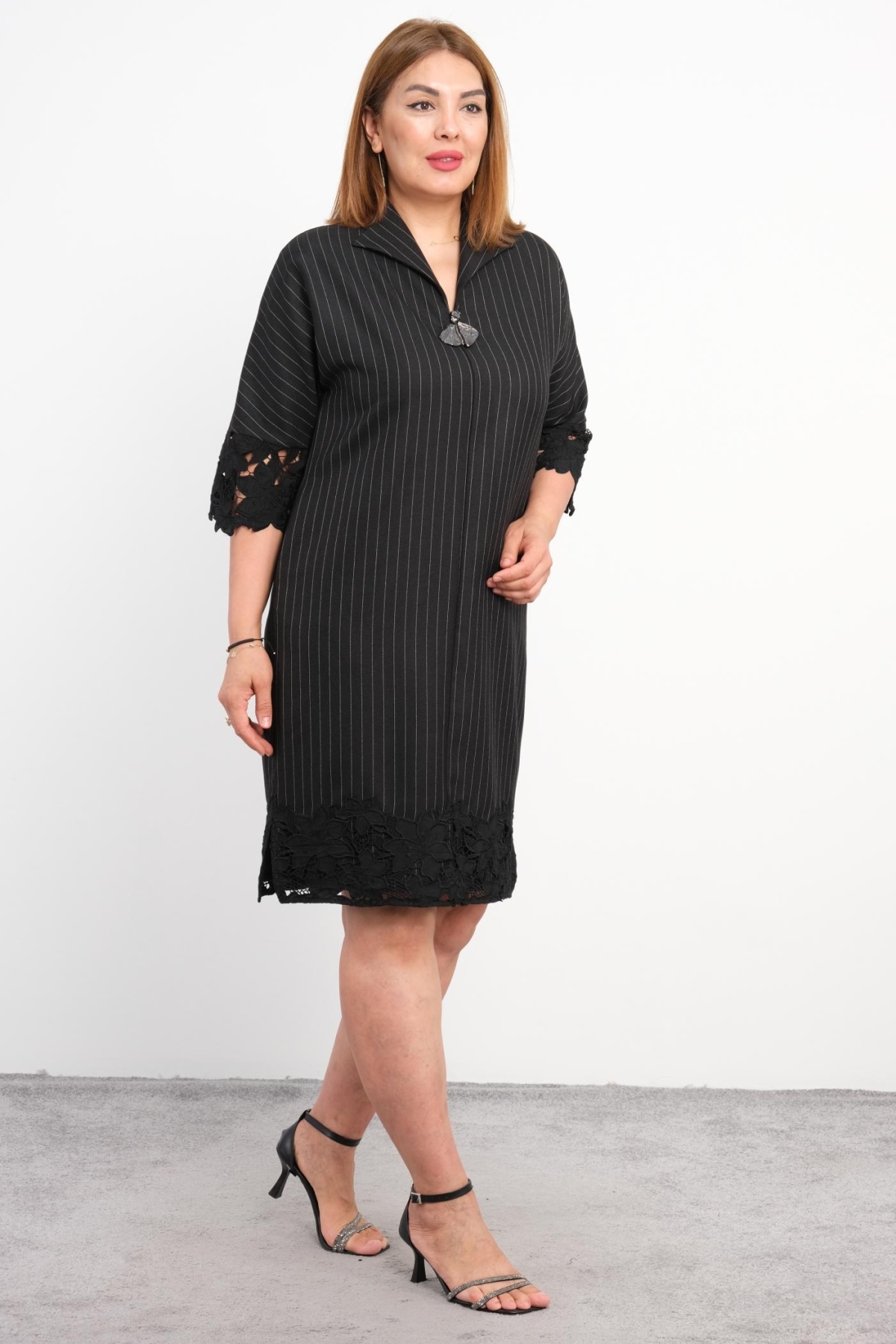 Plus Size Dress-Black
