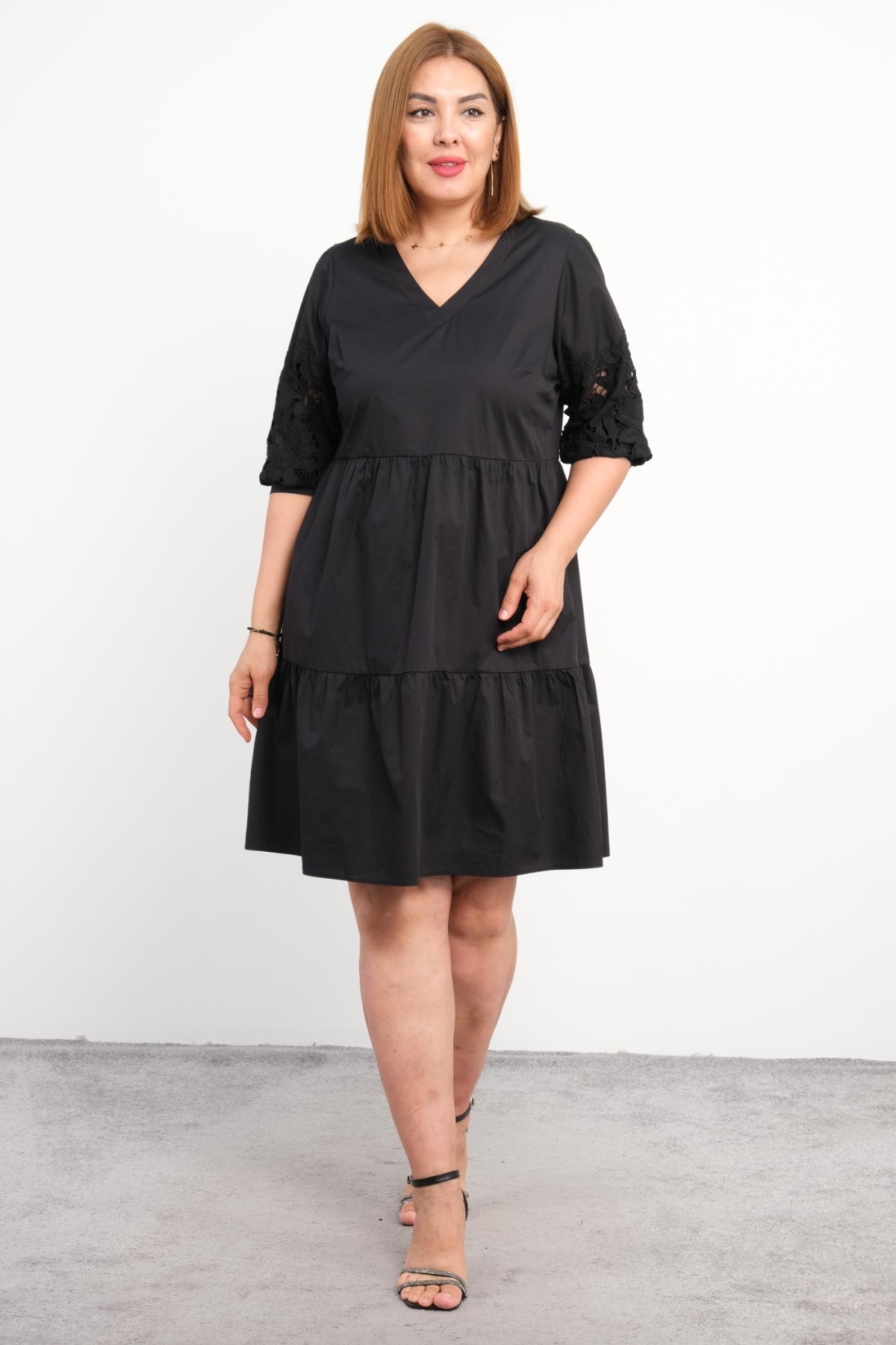 Plus Size Dress-Black