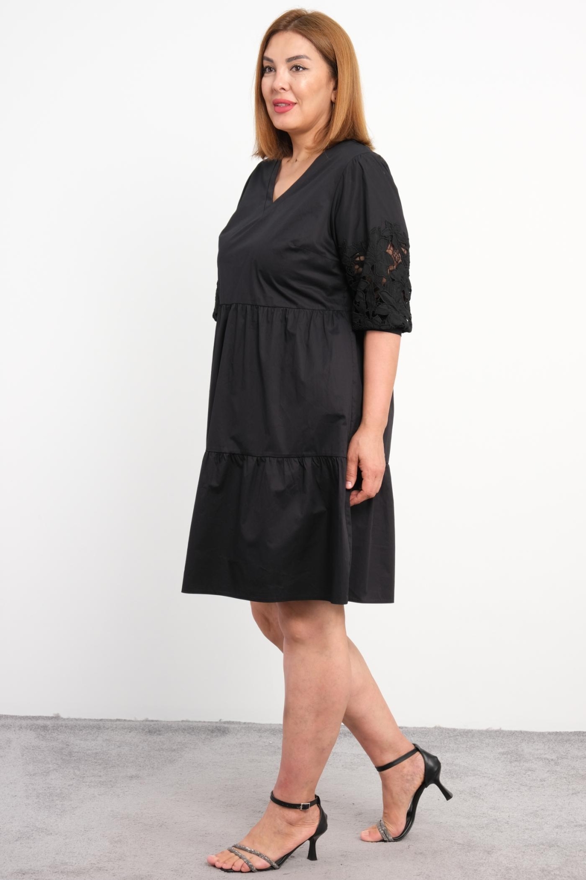 Plus Size Dress-Black