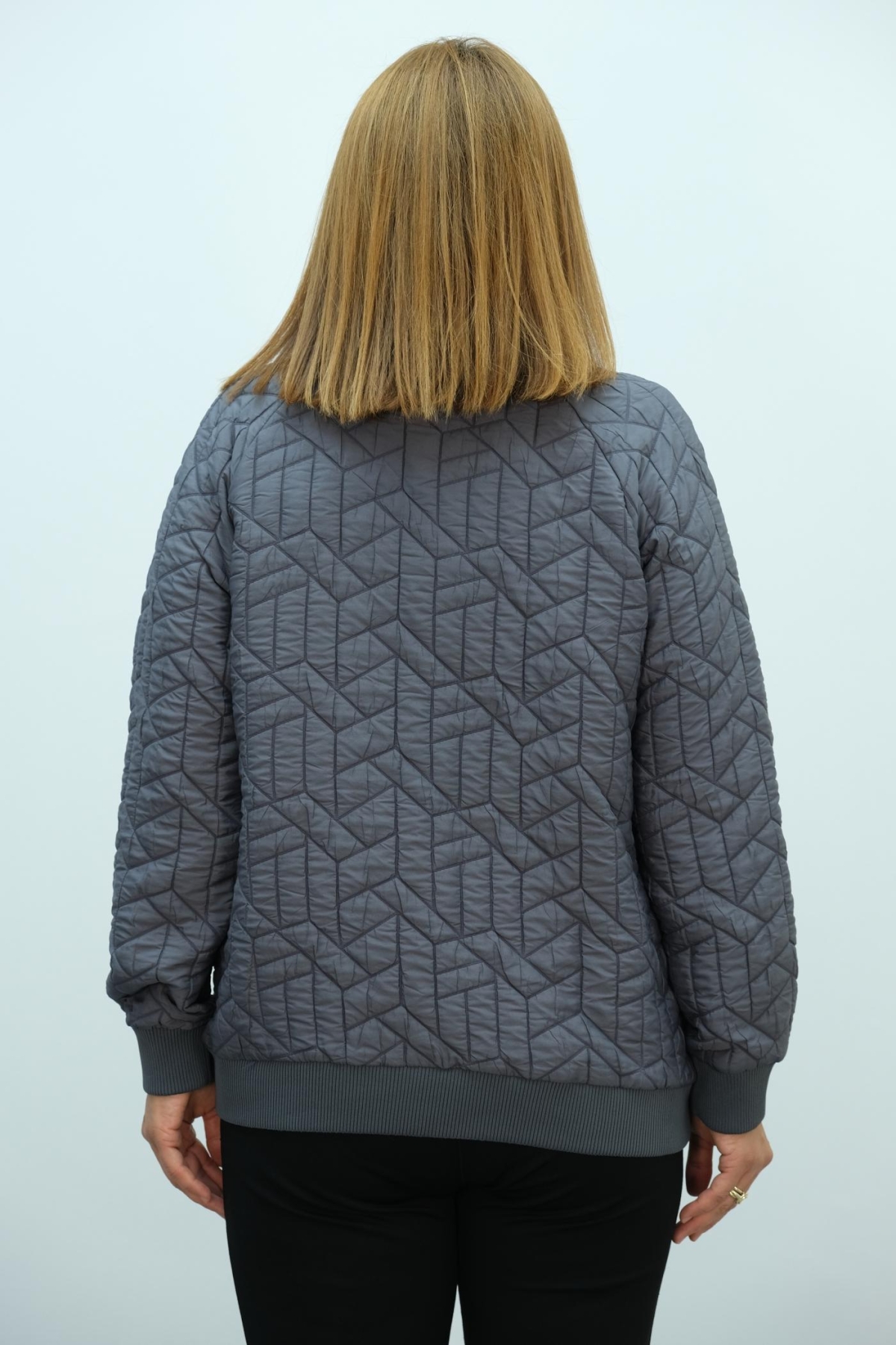 Plus Size Coat-Grey