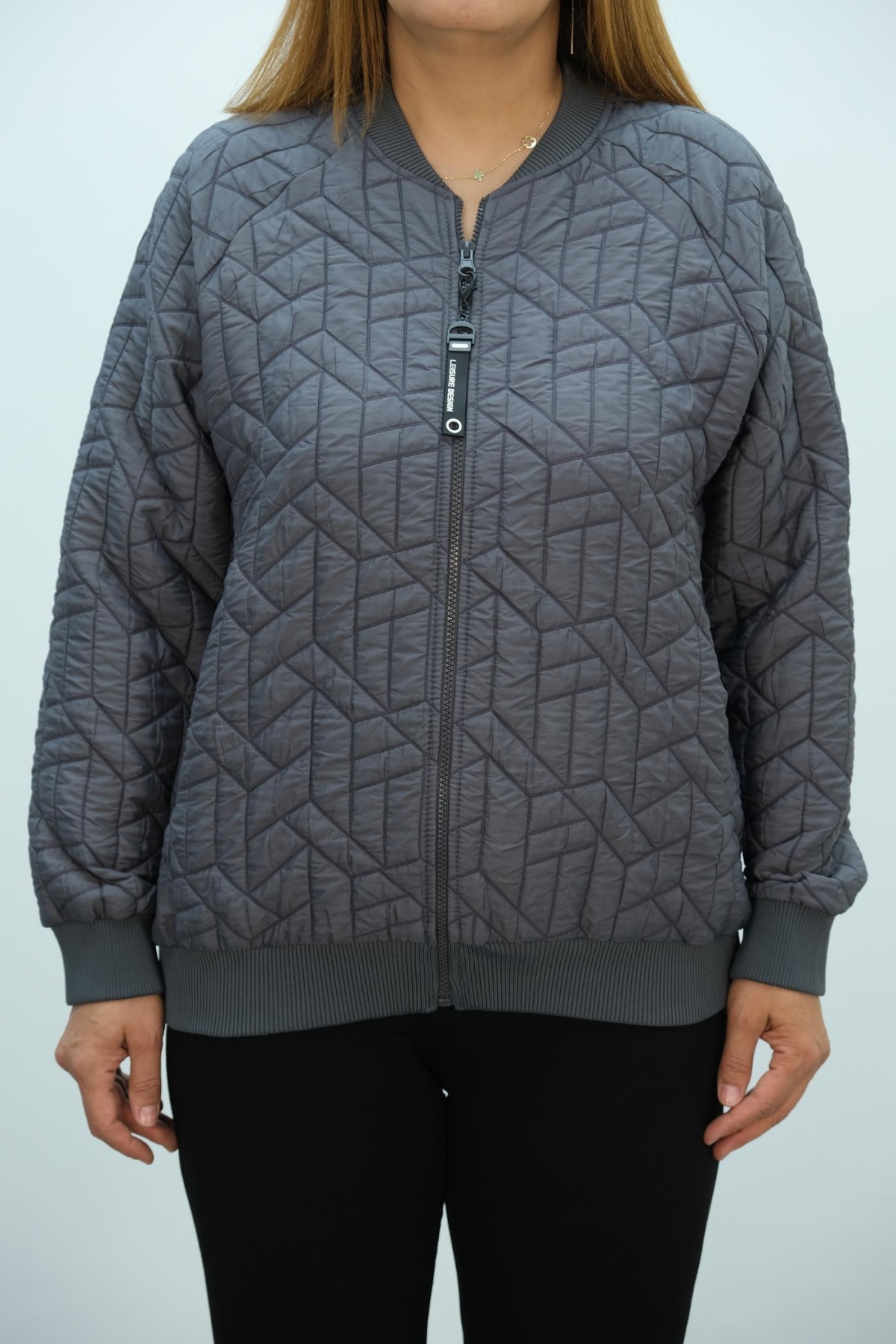 Plus Size Coat-Grey