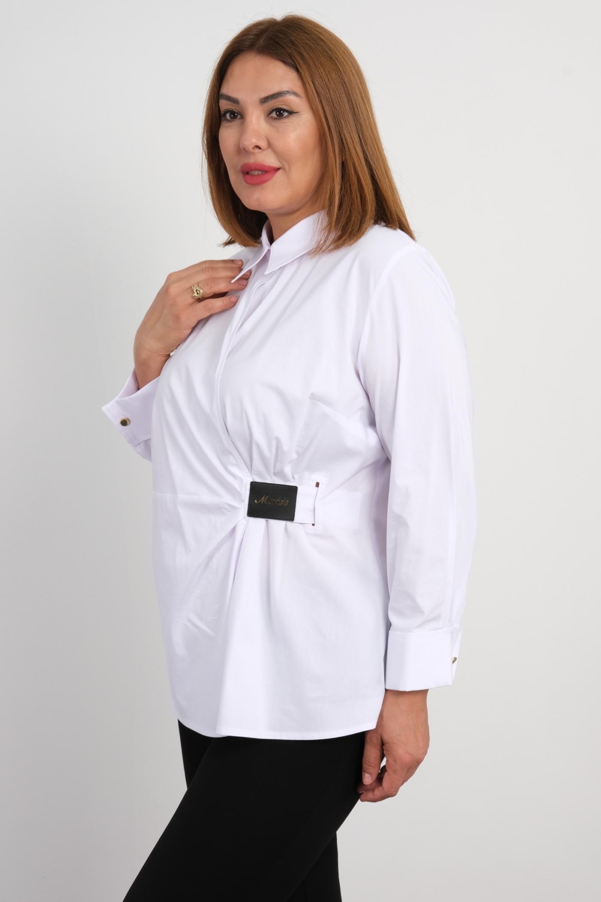 Plus Size Blouse-White