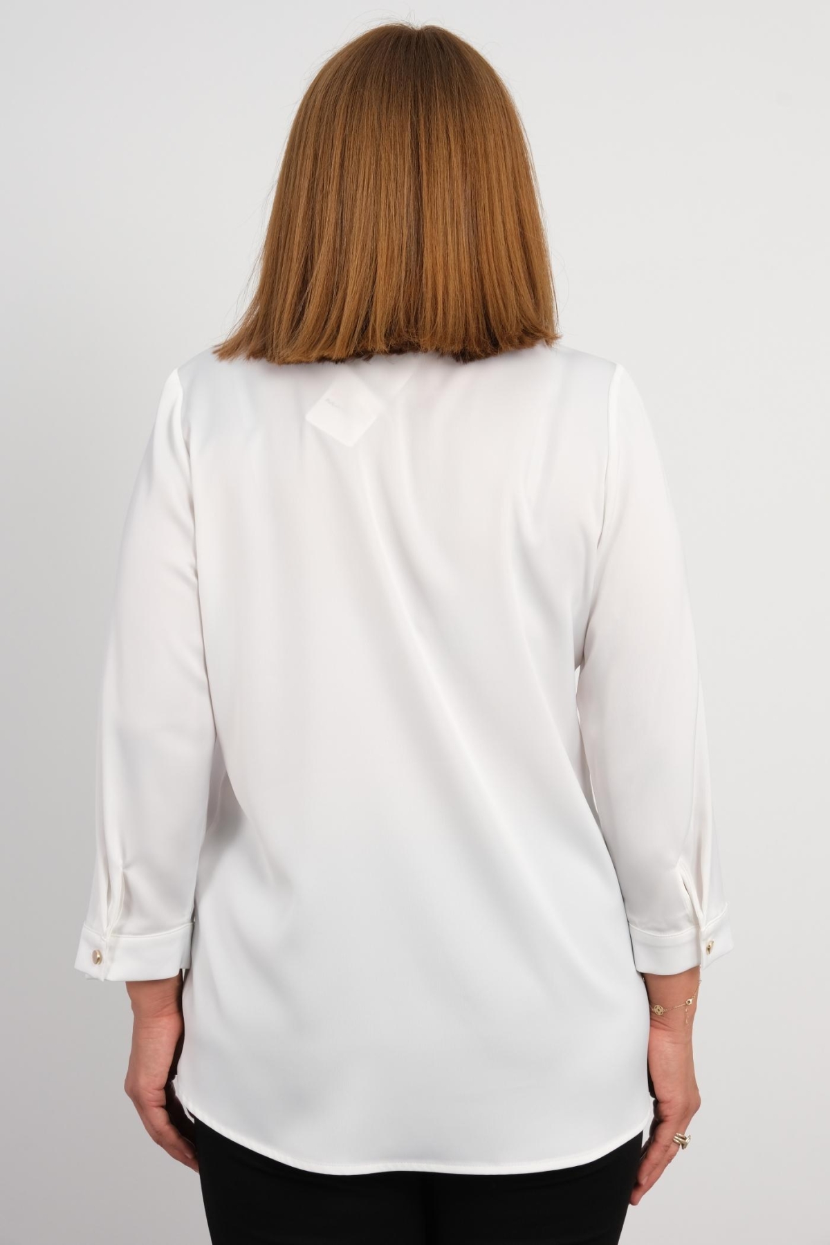 Plus Size Blouse-White