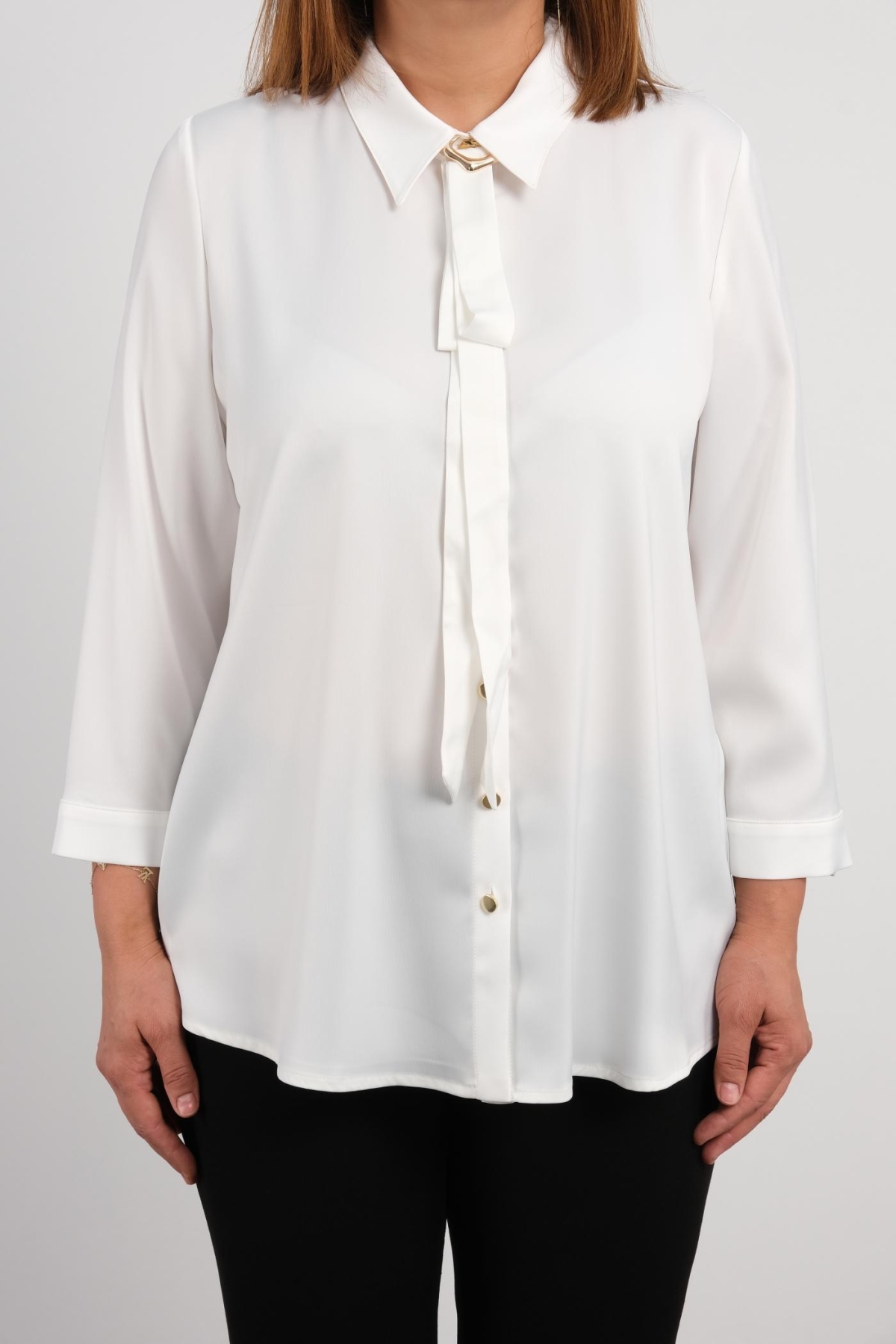 Plus Size Blouse-White