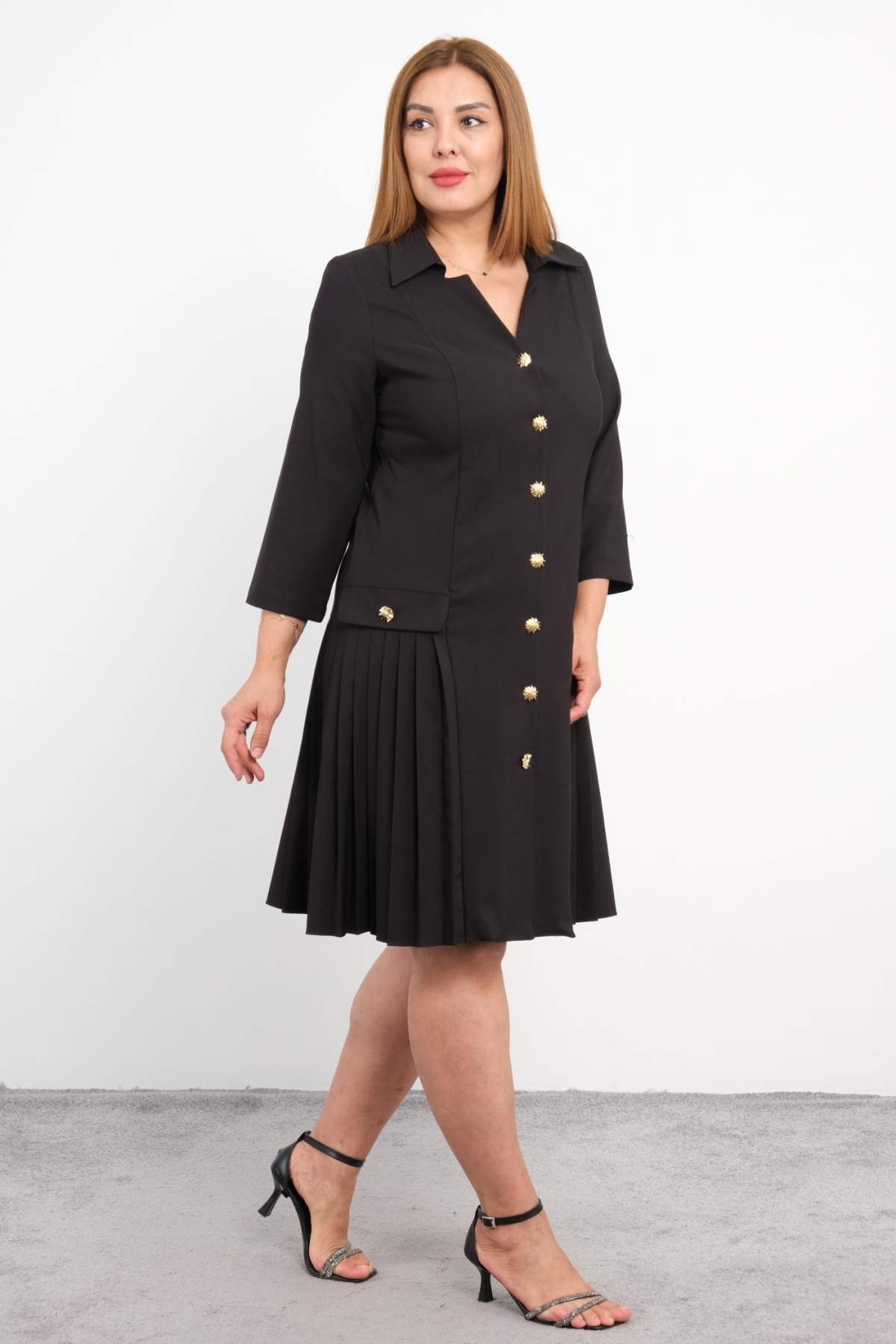 Plus Size Dress-Black