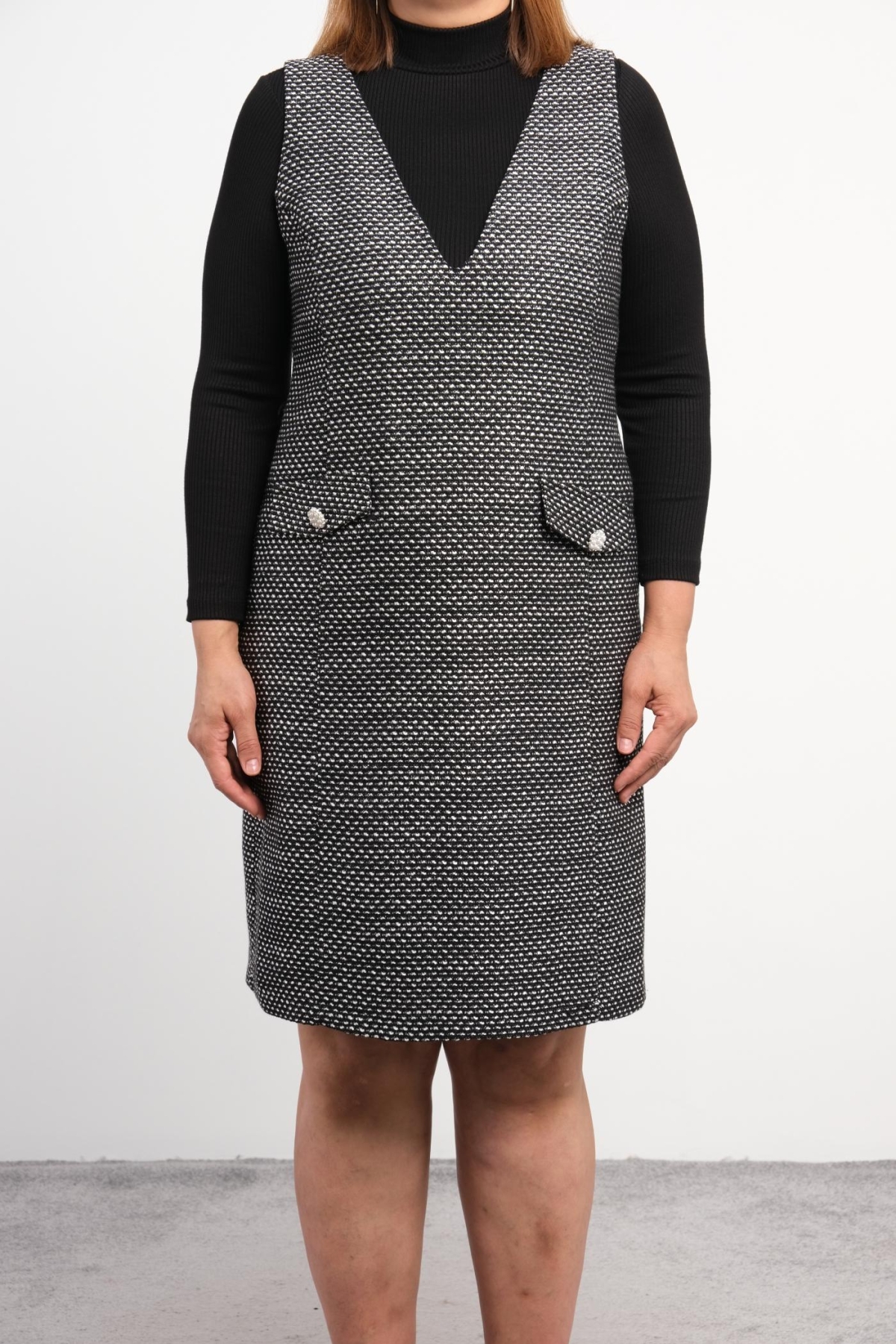 Plus Size Two-Piece Set-Black
