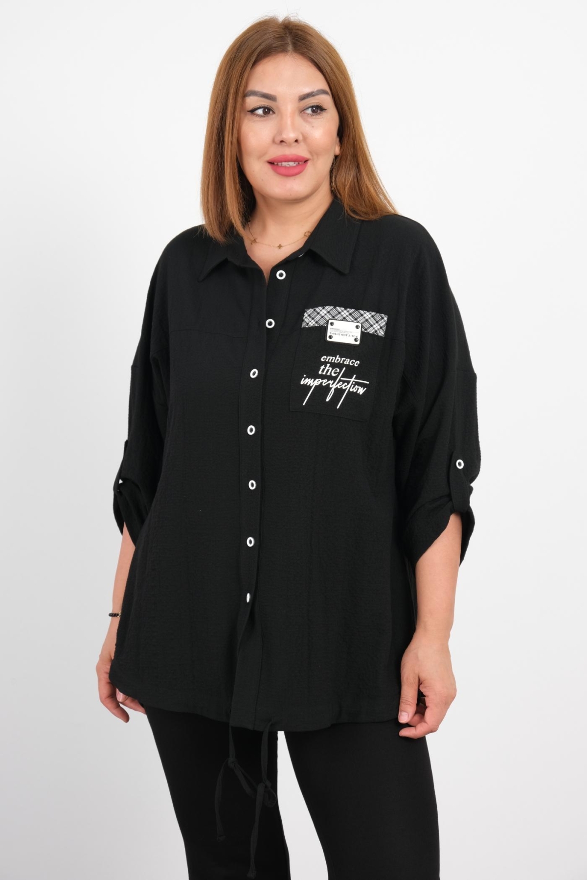 Plus Size Shirt-Black