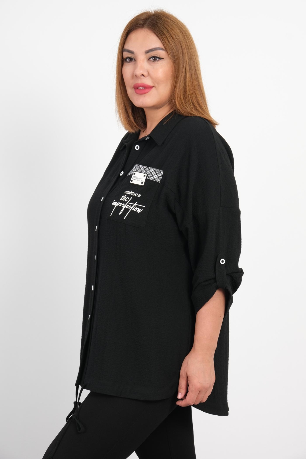 Plus Size Shirt-Black