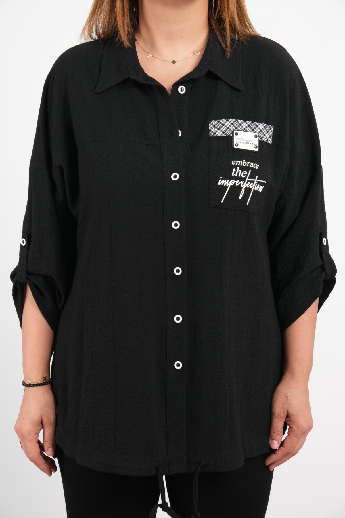 Plus Size Shirt-Black