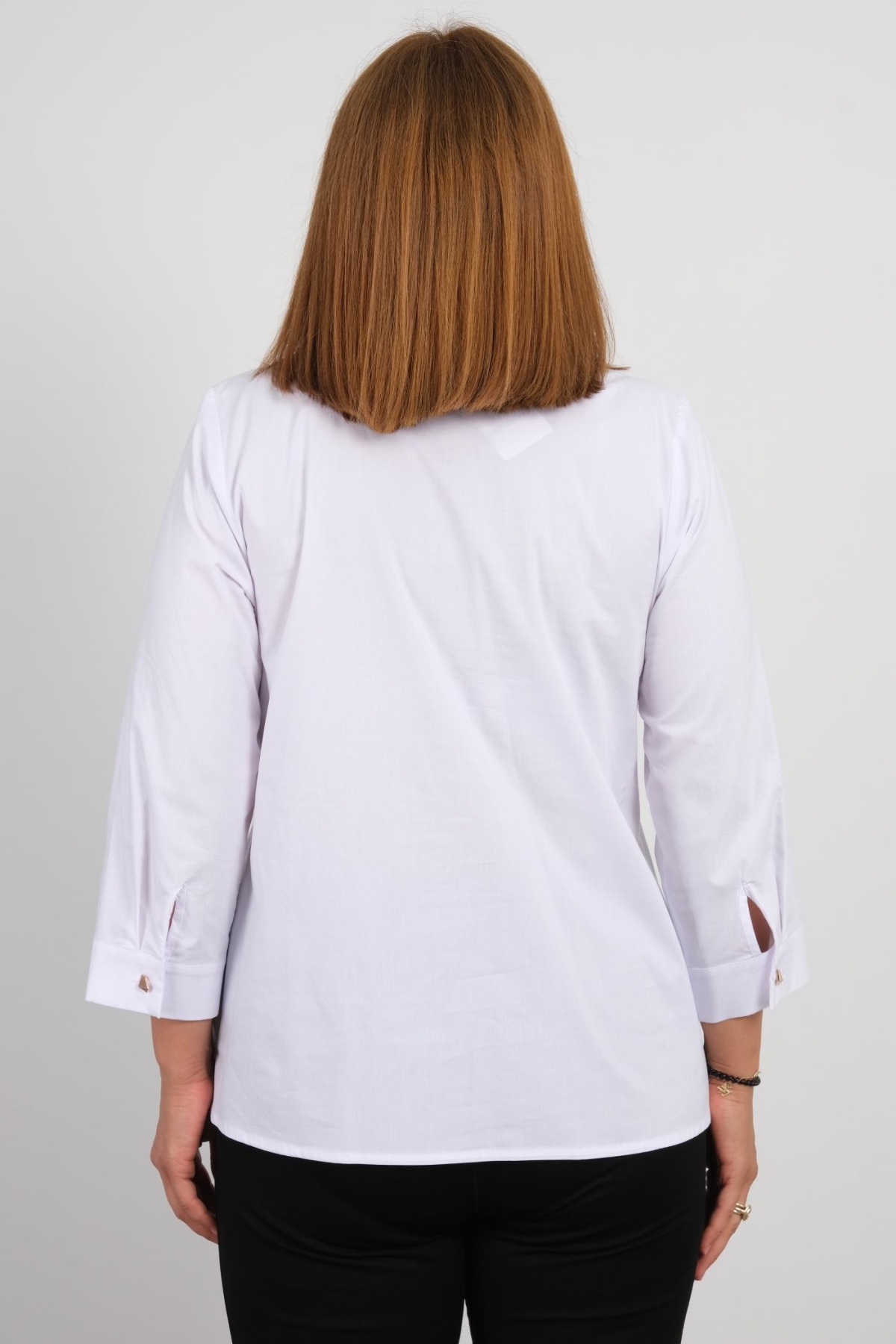 Plus Size Blouse-White