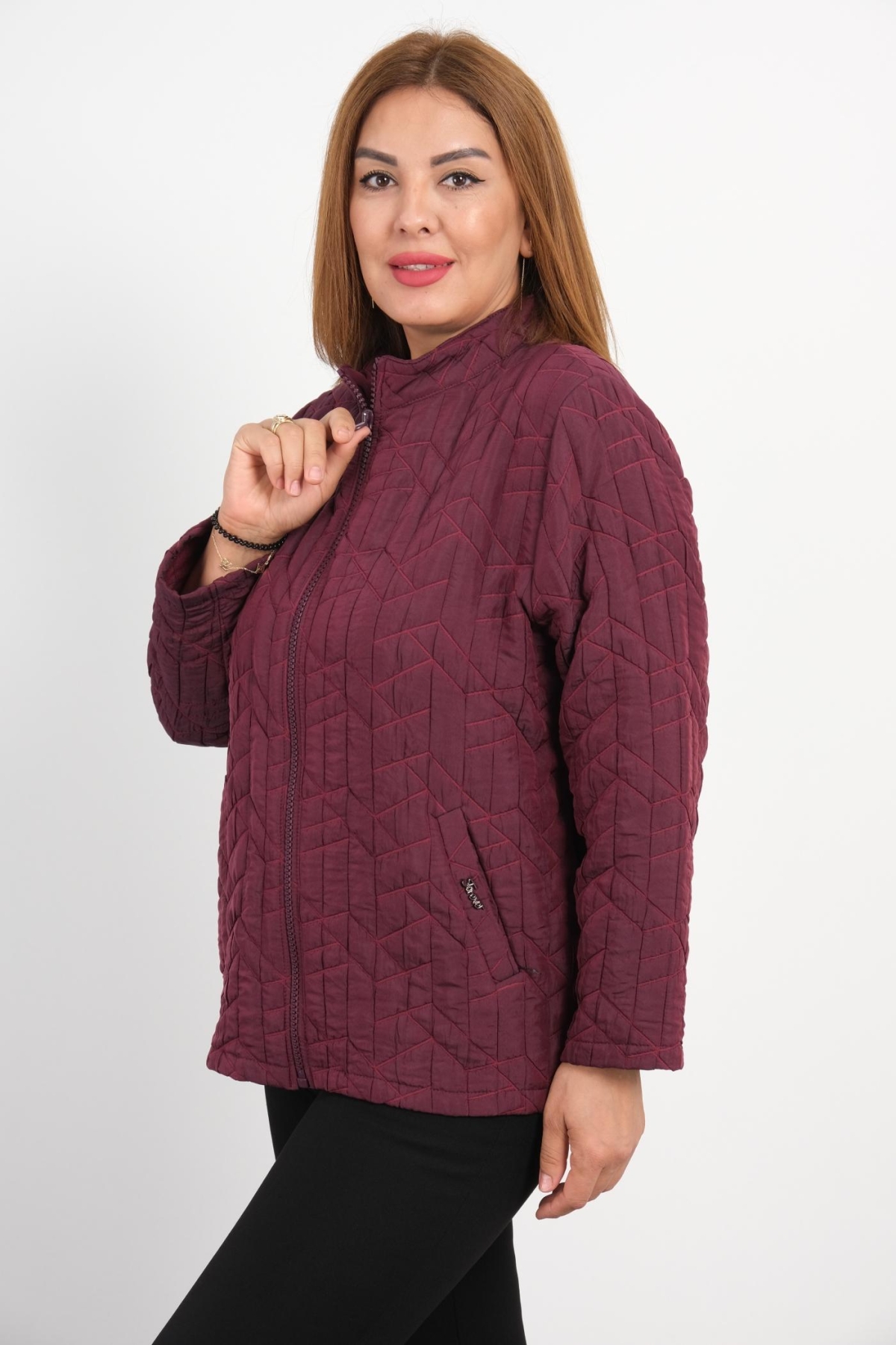 Büyük Beden Mont-Bordo