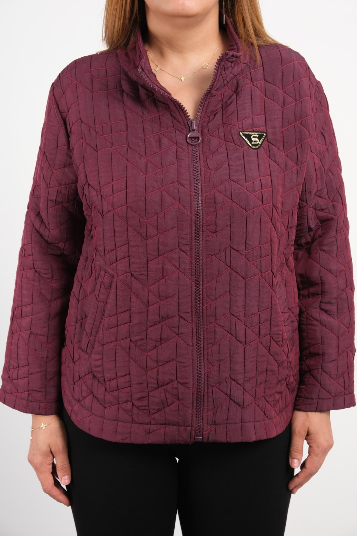 Büyük Beden Mont-Bordo