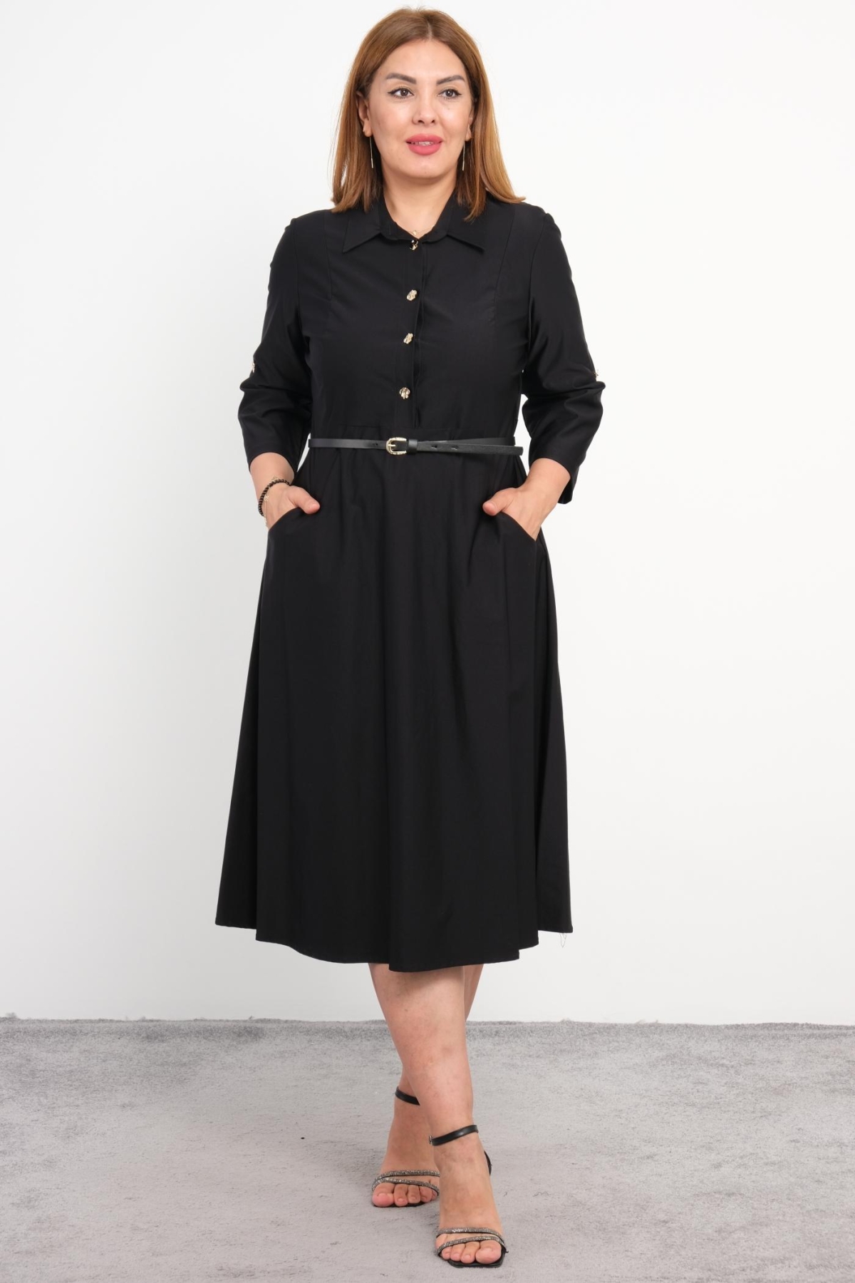 Plus Size Dress-Black
