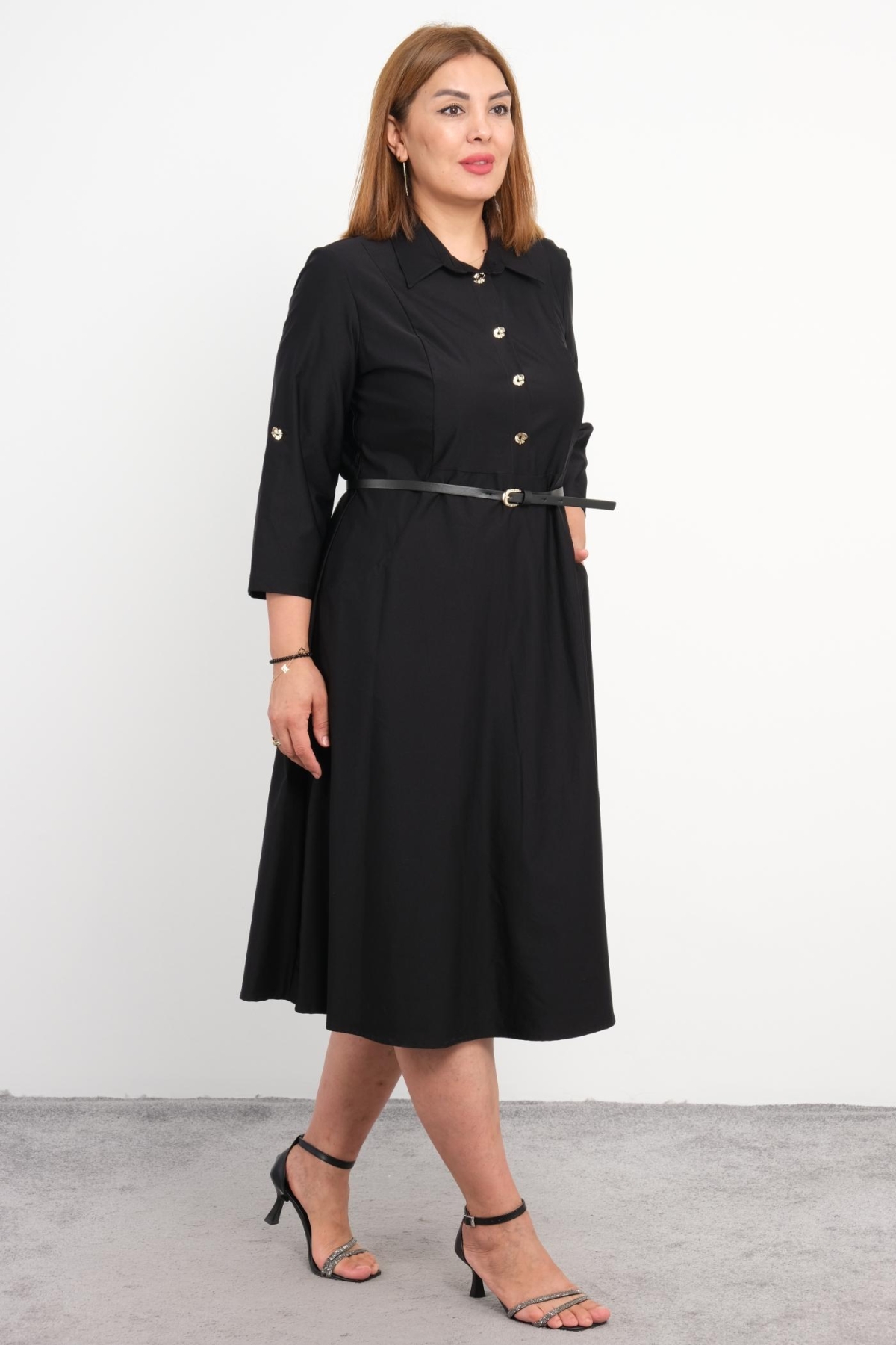 Plus Size Dress-Black