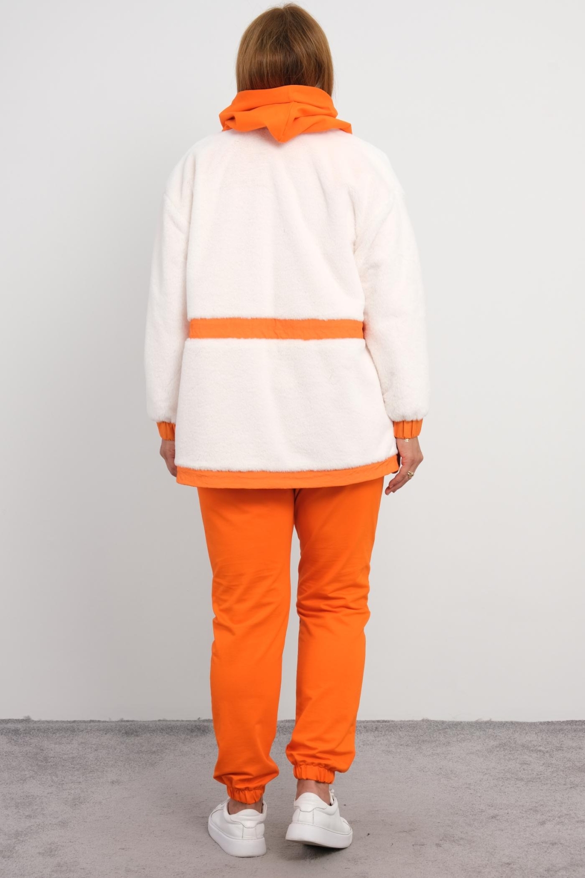 Plus Size Three-Piece Set-Orange