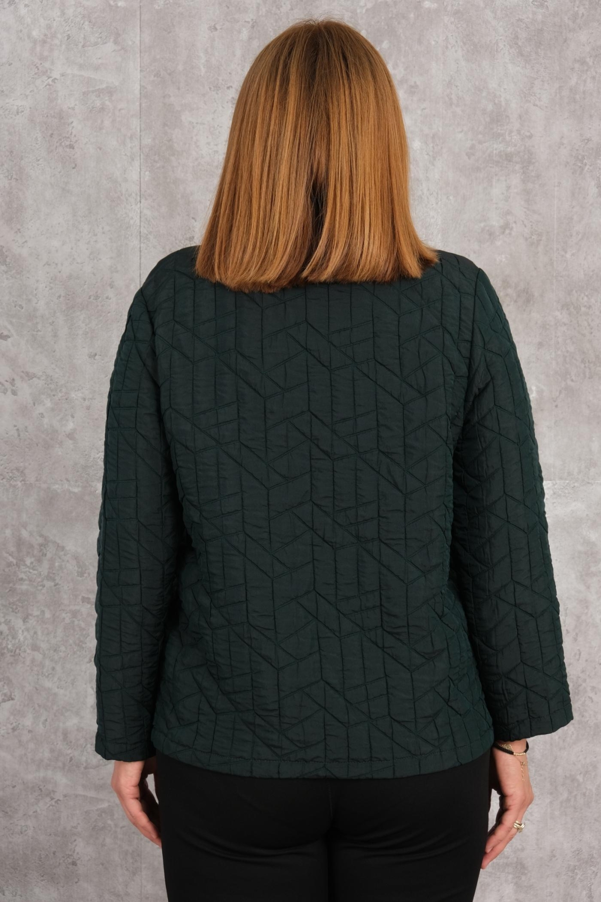 Plus Size Coat-Green