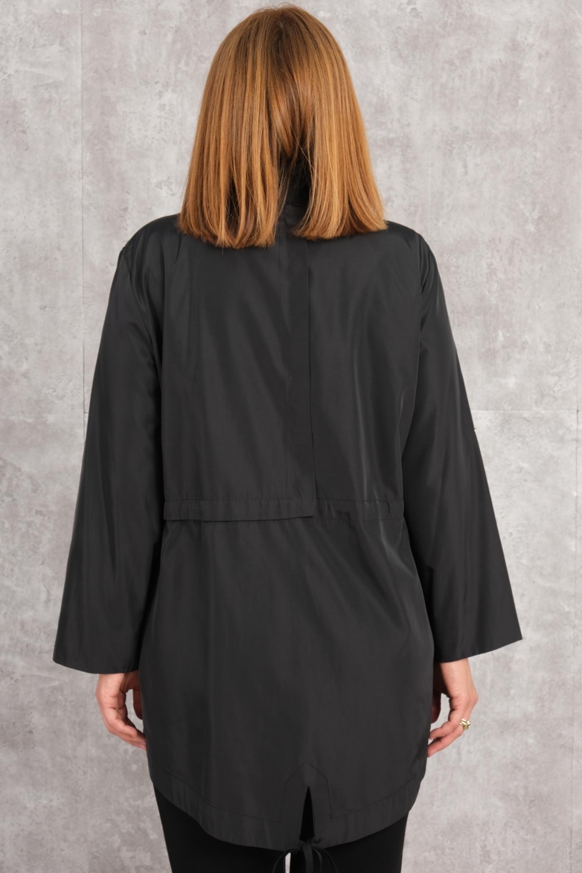 Plus Size Coat-Black
