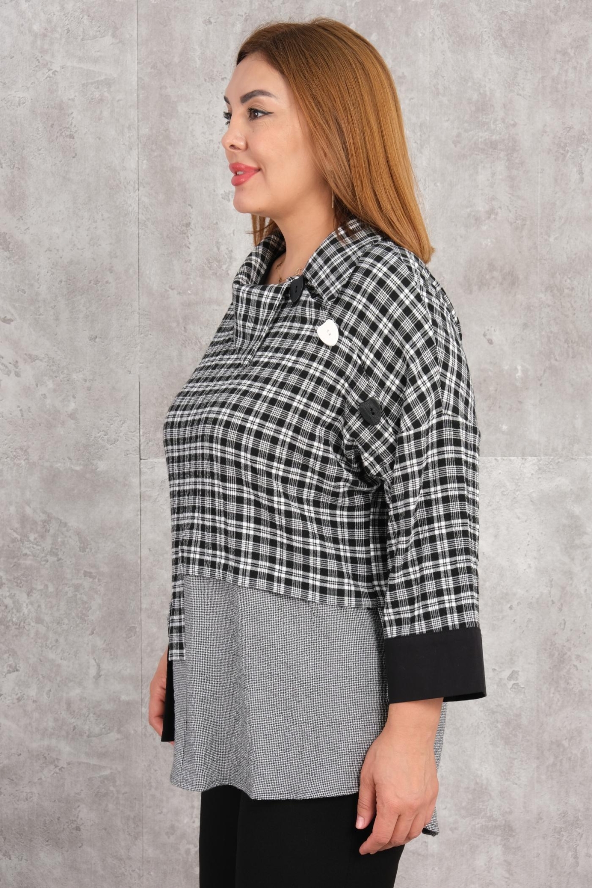Super Plus Size Blouse-Black
