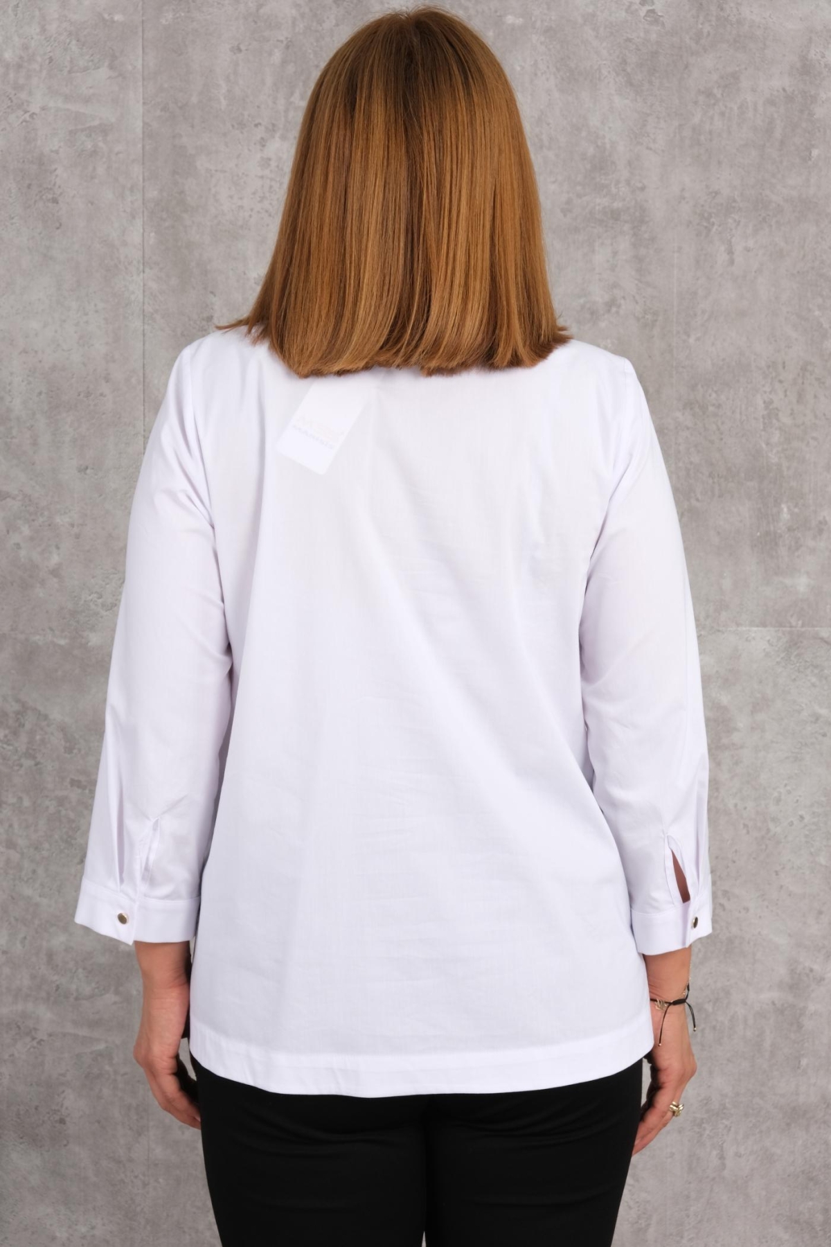 Plus Size Shirt-White