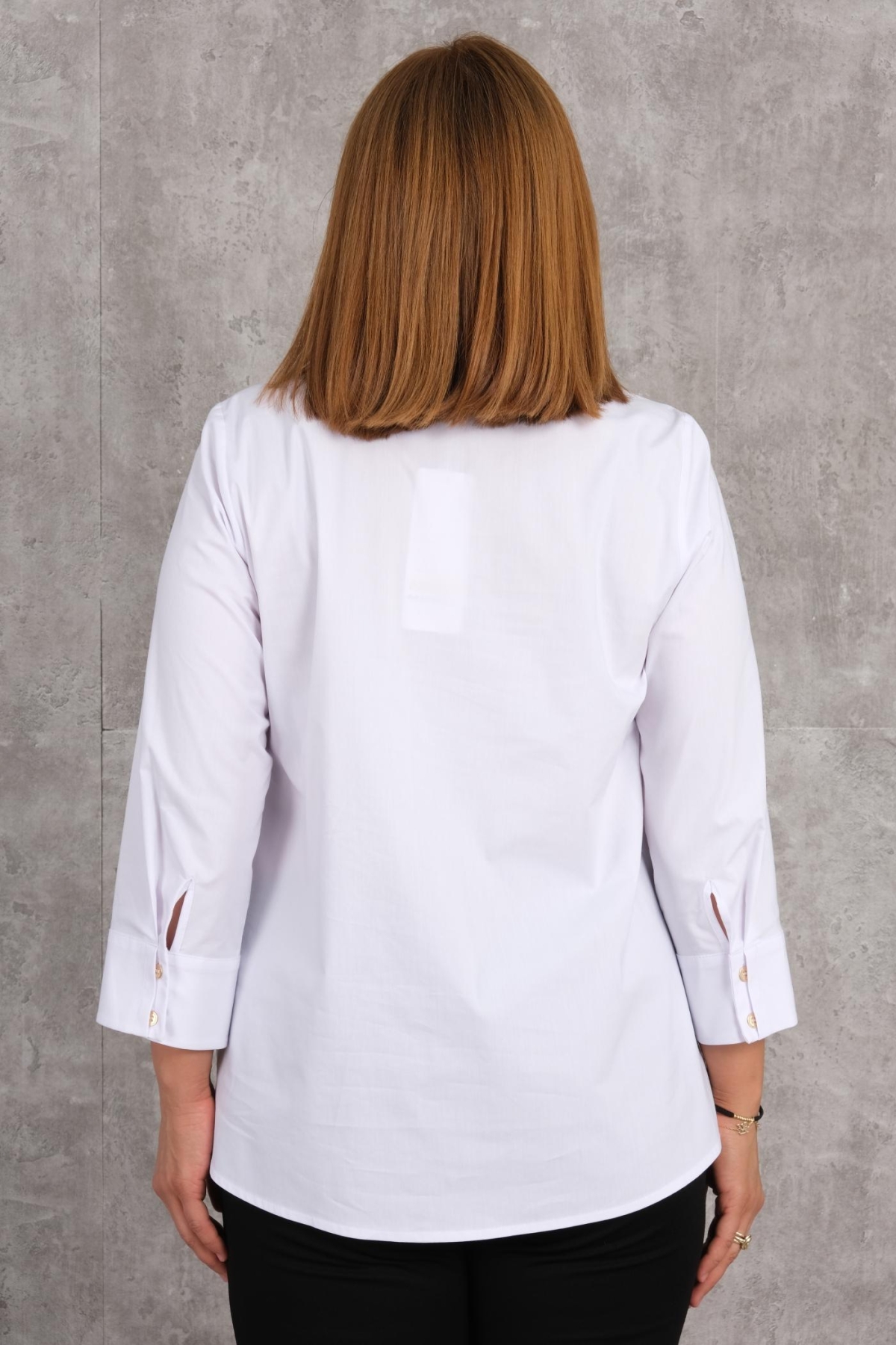Plus Size Shirt-White