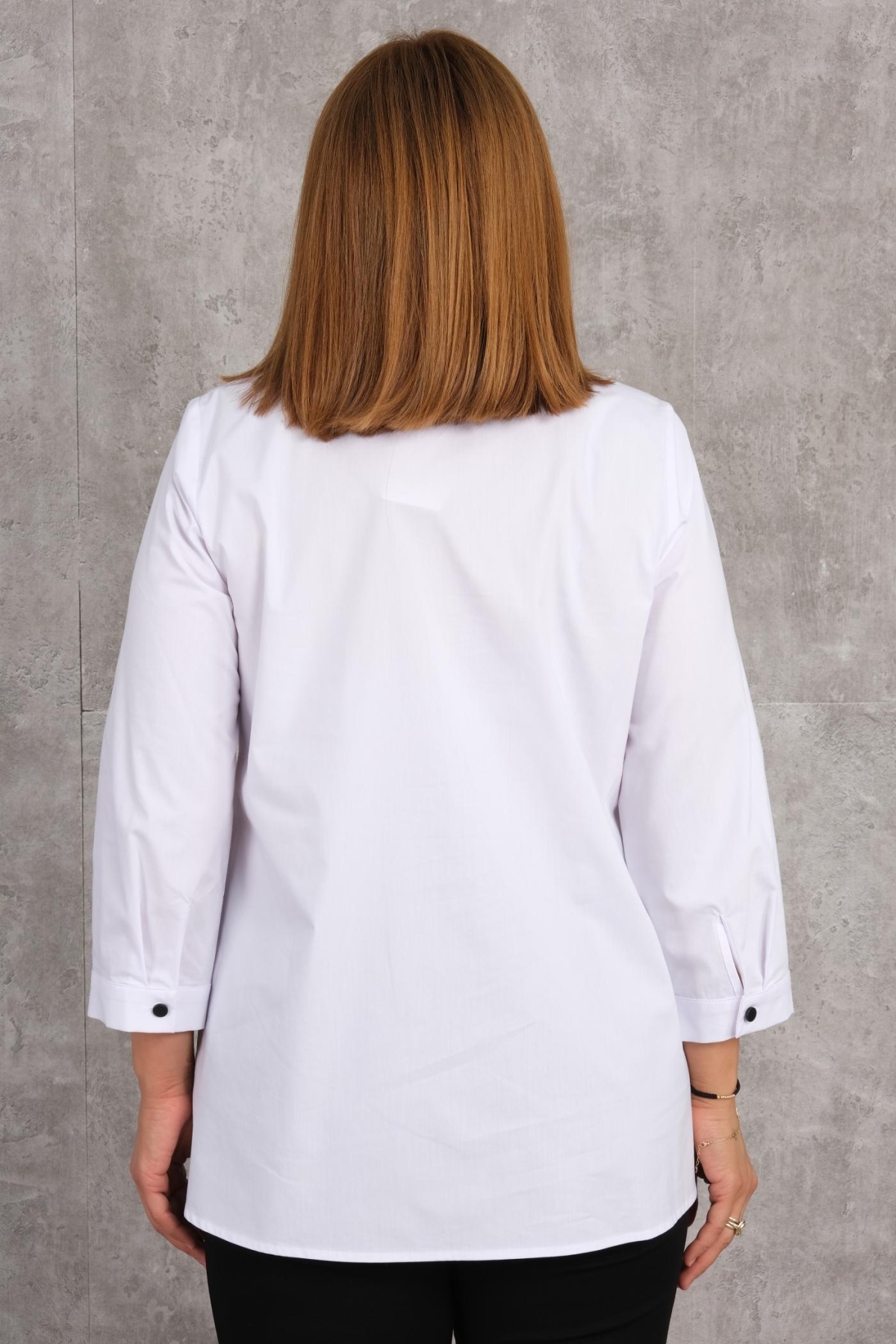 Plus Size Shirt-White