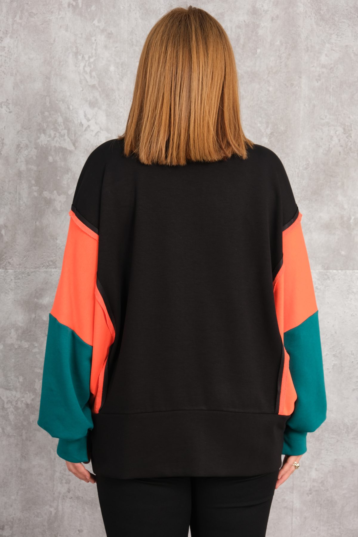 Plus Size Sports Blouse-Black