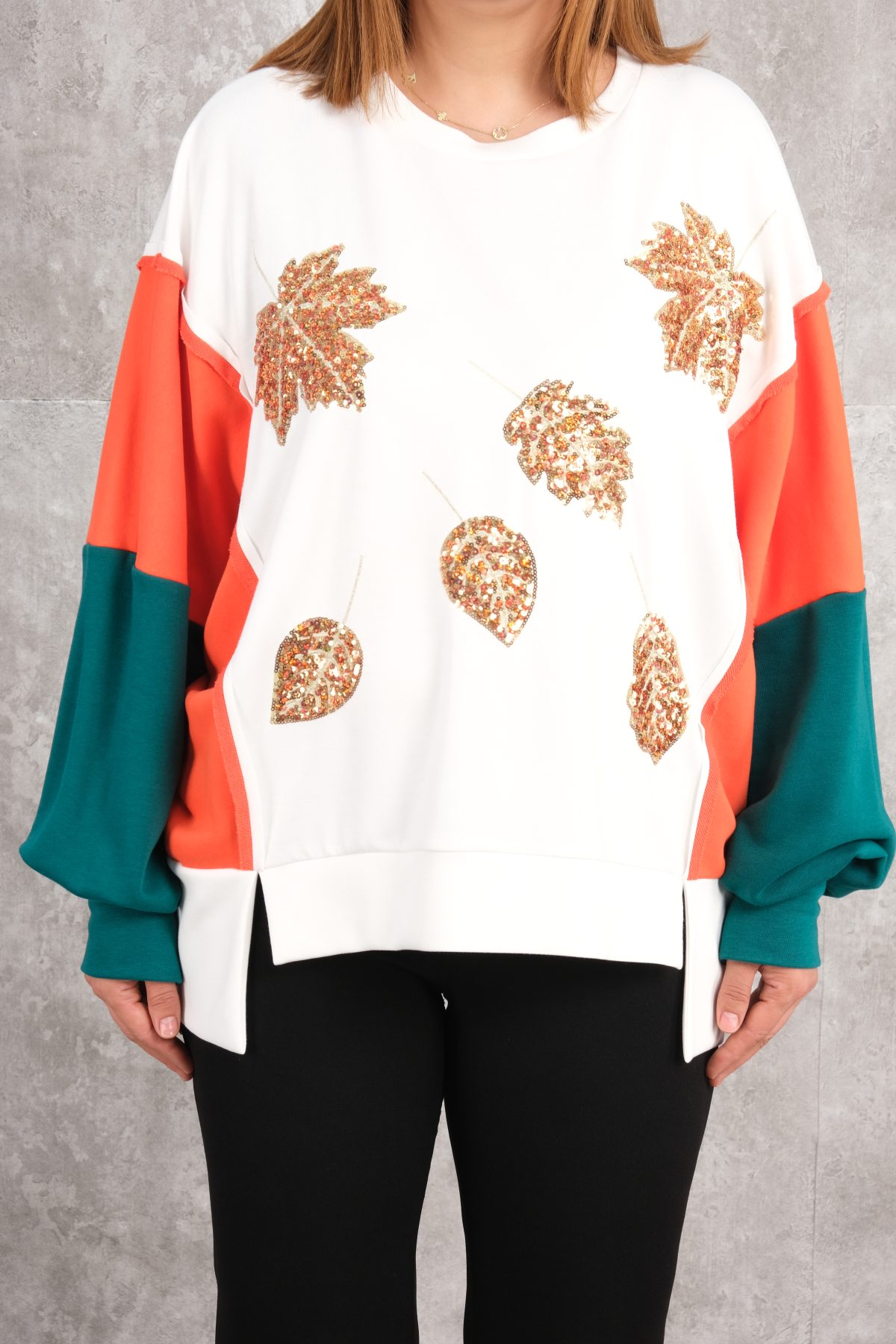 Plus Size Sports Blouse-White